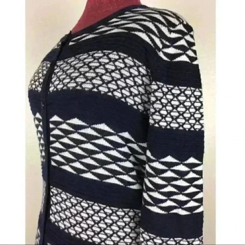 New Merona Cardigan Sweater Size Xs Geometric NWOT